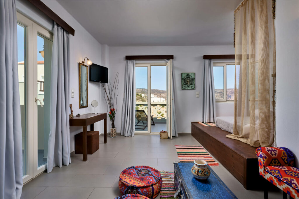 Althea Karpathos Traditional Apartment Living Room