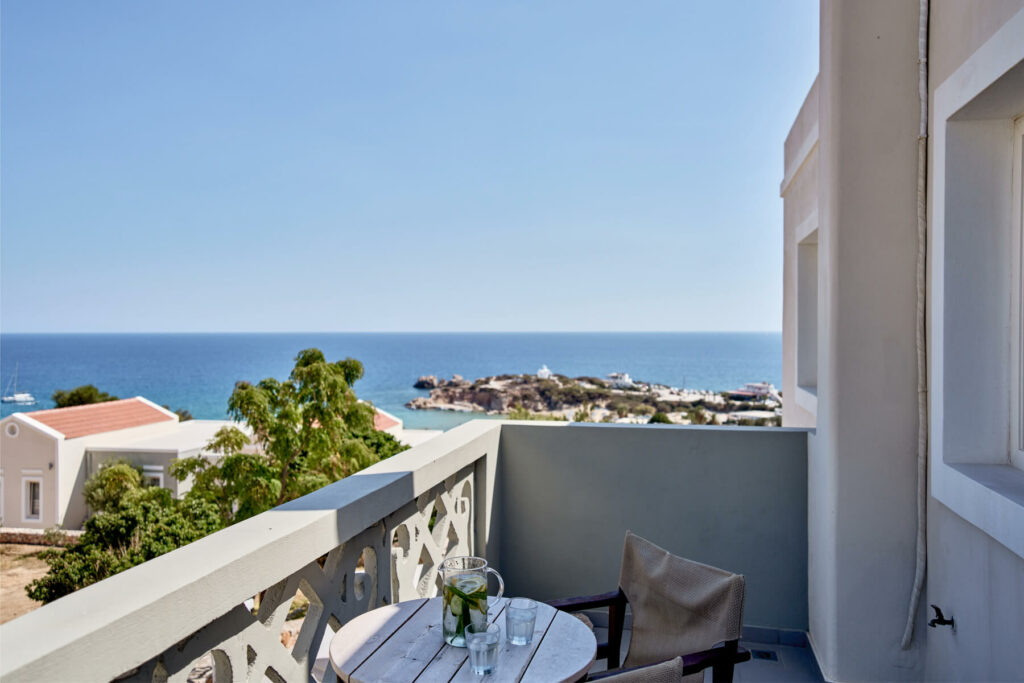 Althea Karpathos Traditional Apartment balcony sea view